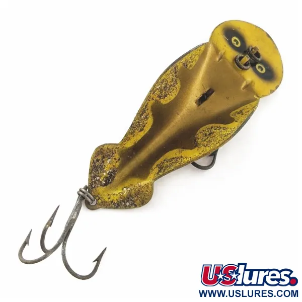 Vintage   Buck Perry Spoonplug, 1/2oz gold fishing spoon #24341