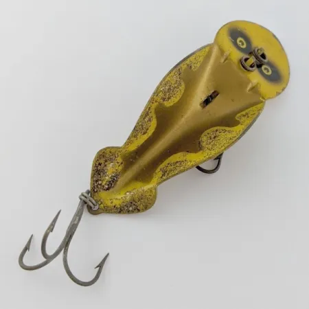 Vintage Buck Perry Spoonplug, 1/2oz gold fishing spoon #24341