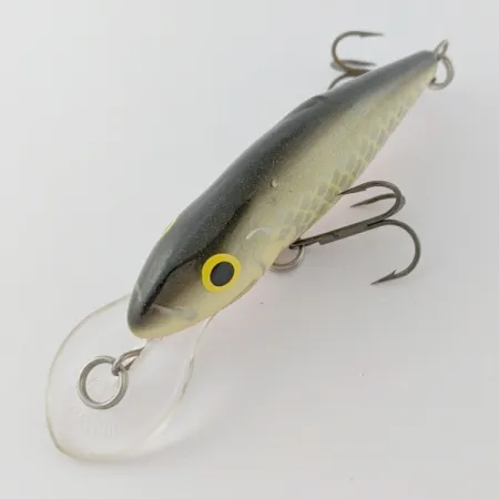 Vintage Salmo Perch 8 Floating minnow, 2/5oz Shad fishing lure #24345