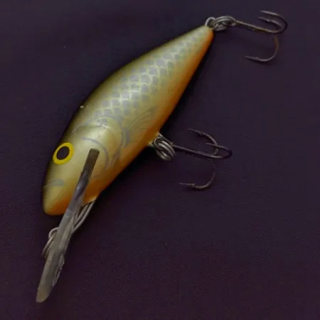 Vintage Salmo Perch 8 Floating minnow, 2/5oz Shad fishing lure #24345