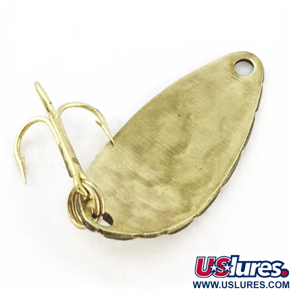 Vintage   Acme Little Cleo bubbles, 1/8oz gold fishing spoon #24347