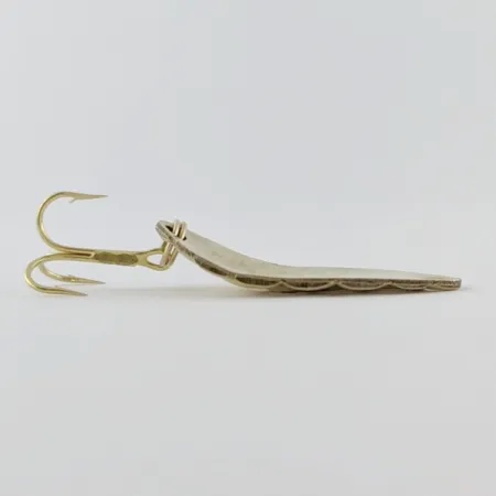 Vintage Acme Little Cleo bubbles, 1/8oz gold fishing spoon #24347