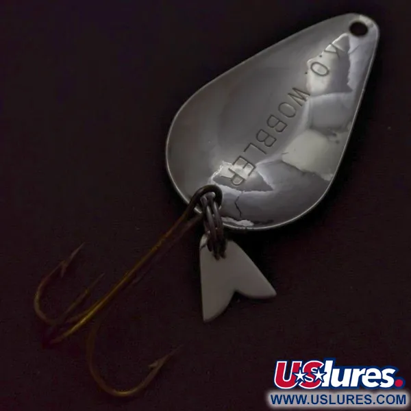Vintage   Acme K.O. Wobbler, 1/2oz Nickel fishing spoon #24348