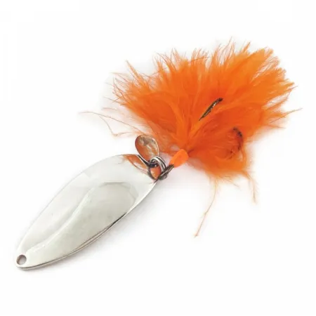 Vintage Seneca Little Cleo (Hula Girl), 1/2oz nickel/blue fishing spoon #24349