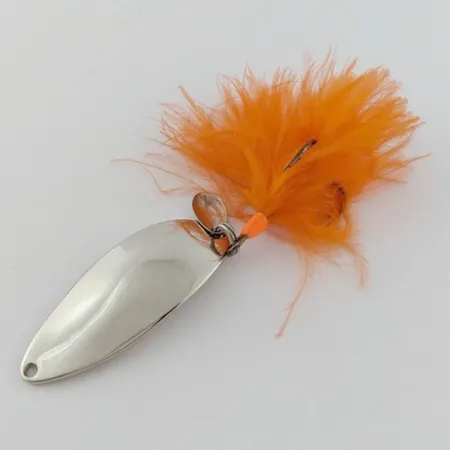 Vintage Seneca Little Cleo (Hula Girl), 1/2oz nickel/blue fishing spoon #24349