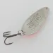 Vintage   Seneca Little Cleo UV, 1/4oz nickel/orange/white fishing spoon #24351