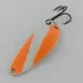 Vintage   Seneca Little Cleo UV, 1/4oz nickel/orange/white fishing spoon #24351
