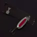   Nebco Pixee, 1/4oz  Nickel / red UV Glow in UV light, Fluorescent fishing spoon #24353