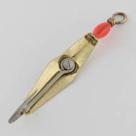 Vintage James E. Clark Clark Spoon 00, 1/8oz gold fishing spoon #24355