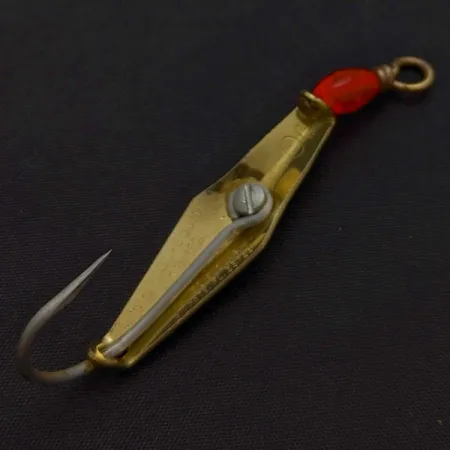 Vintage James E. Clark Clark Spoon 00, 1/8oz gold fishing spoon #24355