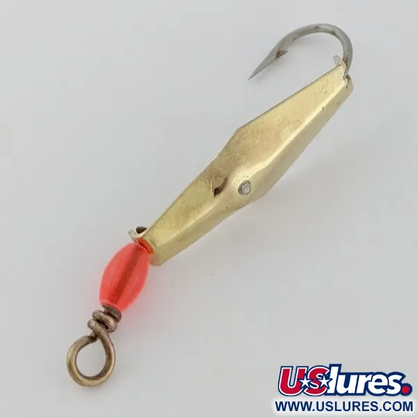 Vintage   James E. Clark Clark Spoon 00, 1/8oz gold fishing spoon #24355