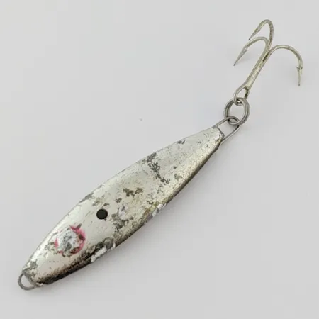 Vintage Mann's Bait  Mann's Mann O Lure jig​, 1oz Nickel fishing spoon #24358