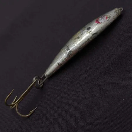 Vintage Mann's Bait  Mann's Mann O Lure jig​, 1oz Nickel fishing spoon #24358