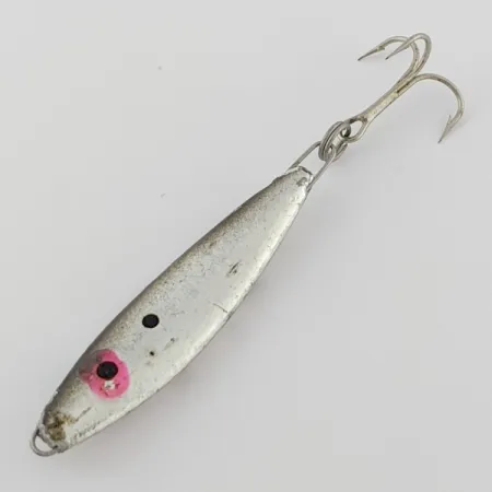 Vintage Mann's Bait  Mann's Mann O Lure jig​, 1oz Nickel fishing spoon #24358