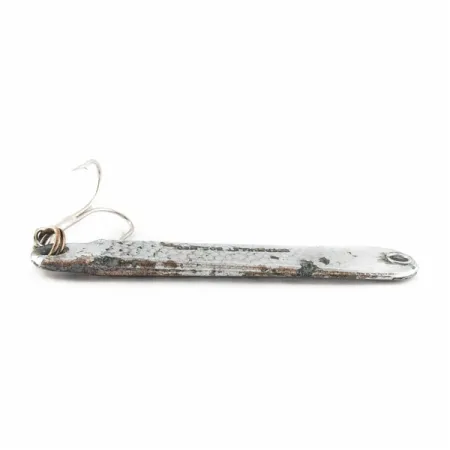 Vintage Spermullet №2 med jig, 1 2/3oz nickel fishing spoon #24359