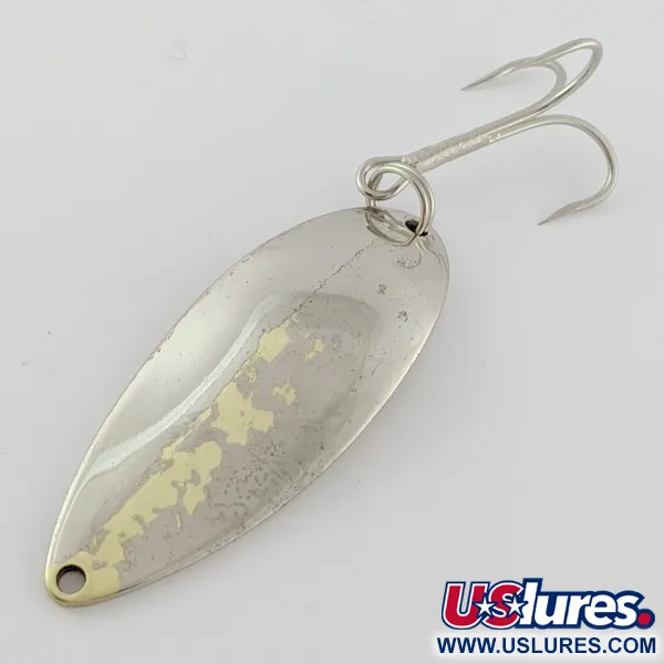 Vintage  Seneca Little Cleo (Hula Girl), 3/4oz Nickel/gold fishing spoon #24360