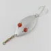 Vintage   Hofschneider Red Eye Wiggler, 1oz silver/brass/red eyes fishing spoon #24361