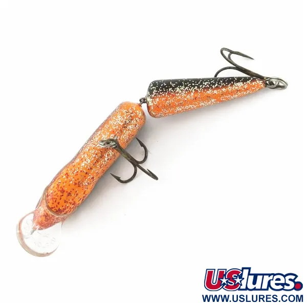 Vintage   Salmo Whitefish WF18  Custom Painted , 3/5oz black/red glitter fishing lure #24363