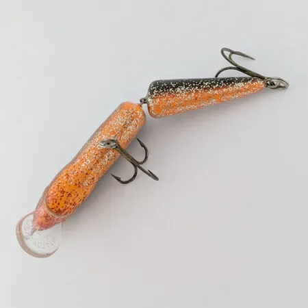 Vintage Salmo Whitefish WF18  Custom Painted , 3/5oz black/red glitter fishing lure #24363