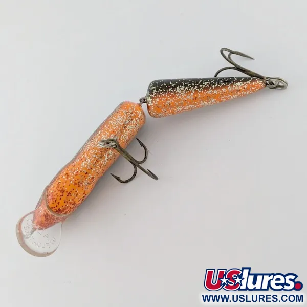 Vintage   Salmo Whitefish WF18  Custom Painted , 3/5oz black/red glitter fishing lure #24363