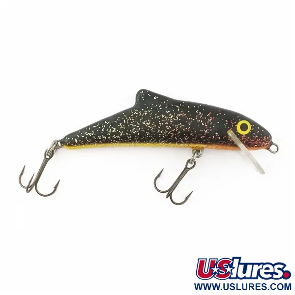 Vintage   Salmo Skinner 10, 1/2oz black/red/glitter fishing lure #24366