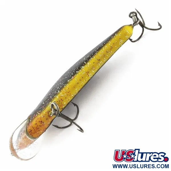 Vintage   Salmo Skinner 10, 1/2oz black/red/glitter fishing lure #24366