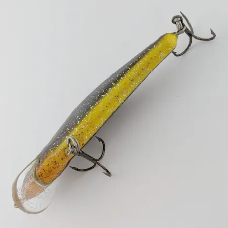 Vintage Salmo Skinner 10, 1/2oz black/red/glitter fishing lure #24366