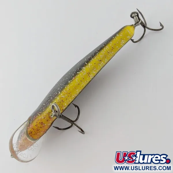 Vintage   Salmo Skinner 10, 1/2oz black/red/glitter fishing lure #24366