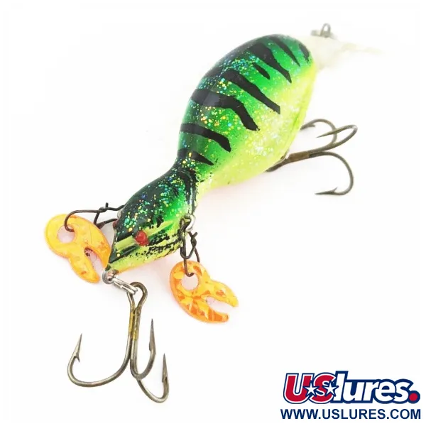 Vintage   Renosky Lures Guido's Double Image, 1/3oz Green Tiger fishing lure #24368