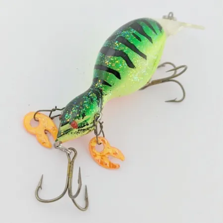 Vintage Renosky Lures Guido's Double Image, 1/3oz Green Tiger fishing lure #24368