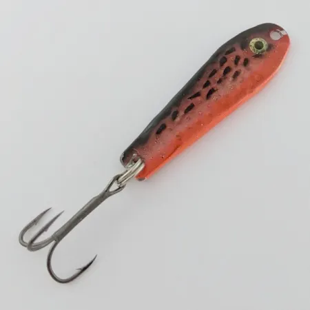 Vintage Renosky Lures Renosky bloody jig, 2/5oz red/black fishing spoon #24369