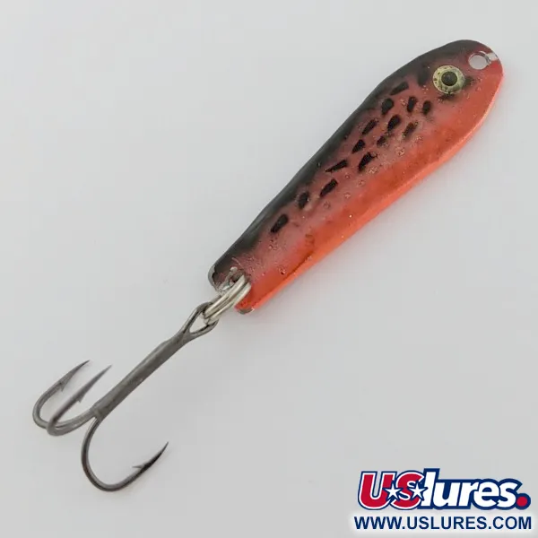 Vintage Renosky Lures Renosky bloody jig, 2/5oz red/black fishing spoon #24369