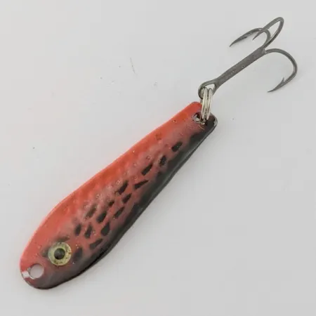 Vintage Renosky Lures Renosky bloody jig, 2/5oz red/black fishing spoon #24369