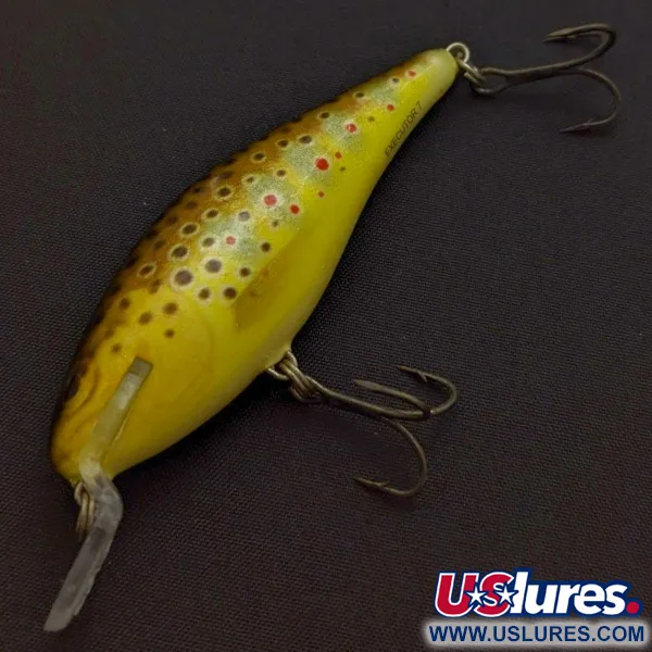 Vintage   Salmo Executor  7 Shallow, 1/4oz Brown Trout fishing lure #24370