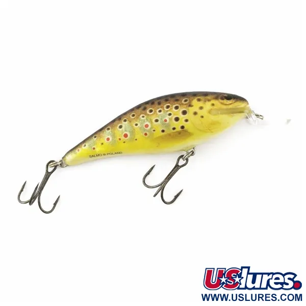 Vintage   Salmo Executor  7 Shallow, 1/4oz Brown Trout fishing lure #24370