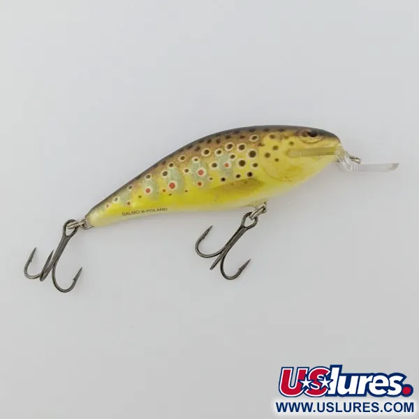 Vintage   Salmo Executor  7 Shallow, 1/4oz Brown Trout fishing lure #24370