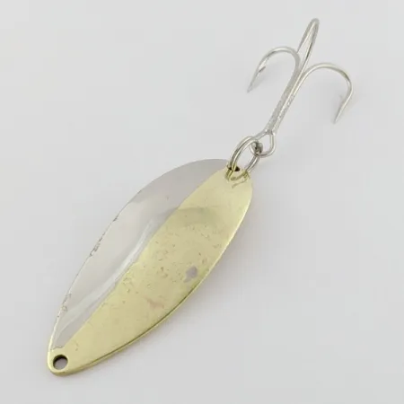 Vintage Seneca Little Cleo (Hula Girl), 3/4oz Nickel/gold fishing spoon #24373