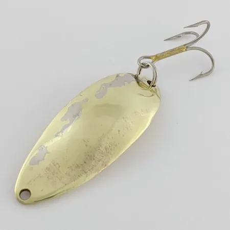 Vintage Seneca Little Cleo (Hula Girl), 1/2oz Nickel/gold fishing spoon #24374