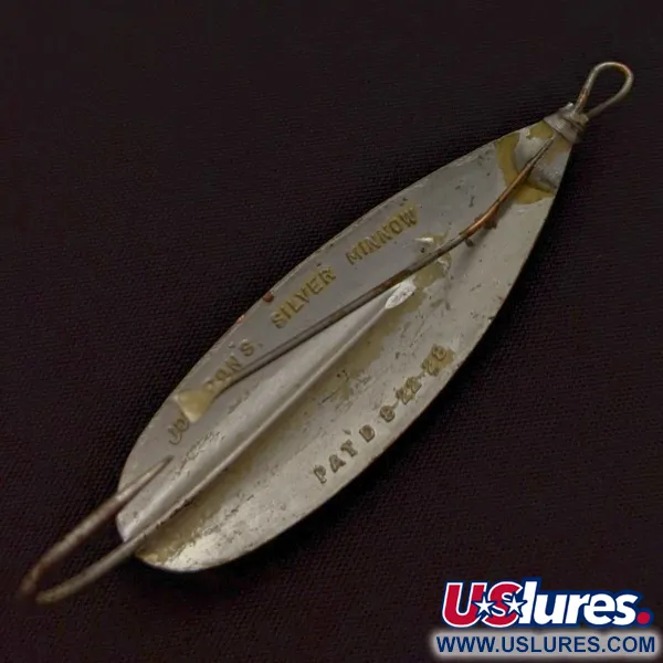 Vintage   Johnson Silver Minnow Weedless, 1/3oz silver fishing spoon #24376