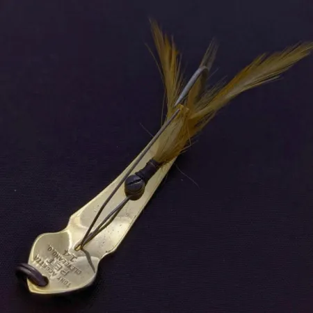 Vintage Tony Accetta Pet Spoon 14, 1/4oz gold fishing spoon #24381