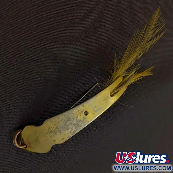 Vintage   Tony Accetta Pet Spoon 14, 1/4oz gold fishing spoon #24381