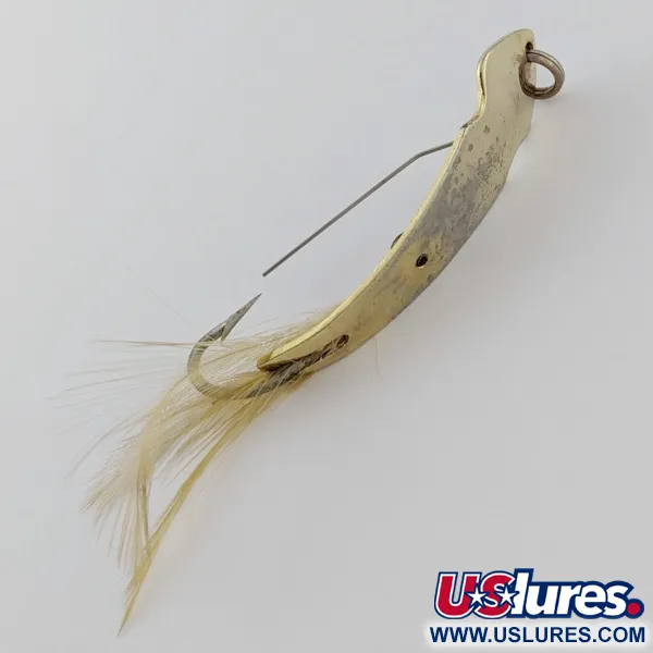 Vintage   Tony Accetta Pet Spoon 14, 1/4oz gold fishing spoon #24381