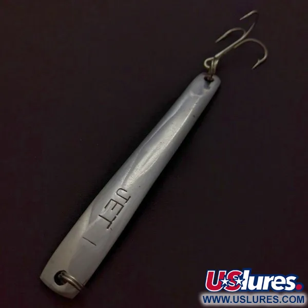 Vintage   Jet 1 Jig  Japan, 1 1/2oz Nickel fishing spoon #24384