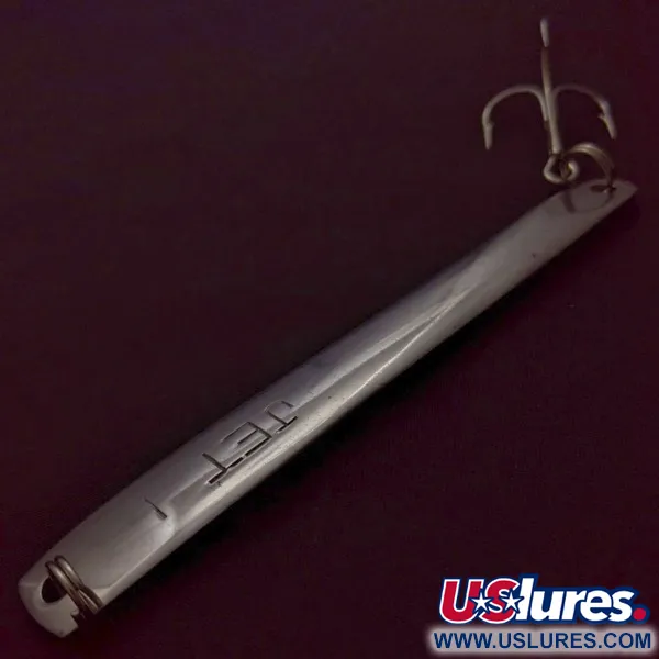 Vintage   Jet 1 Jig  Japan, 1 1/2oz Nickel fishing spoon #24384