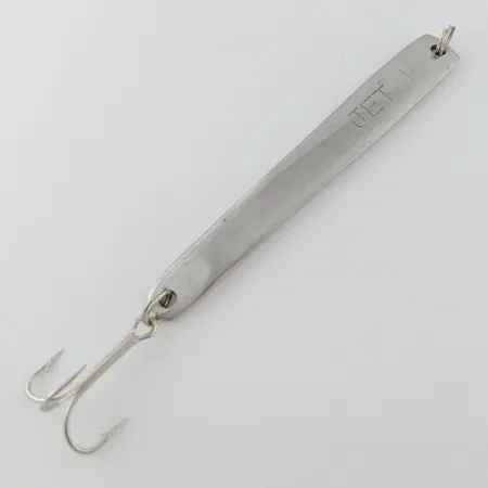Vintage Jet 1 Jig  Japan, 1 1/2oz Nickel fishing spoon #24384