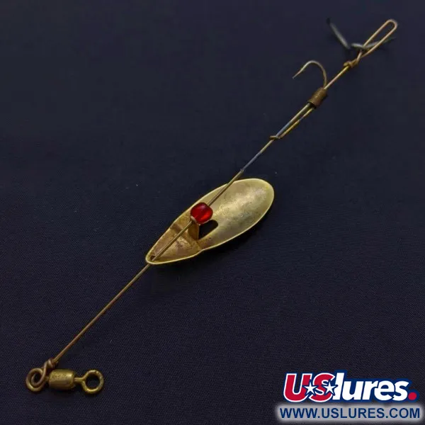 Vintage   Marathon June-Bug , 3/16oz gold/red spinning lure #24385