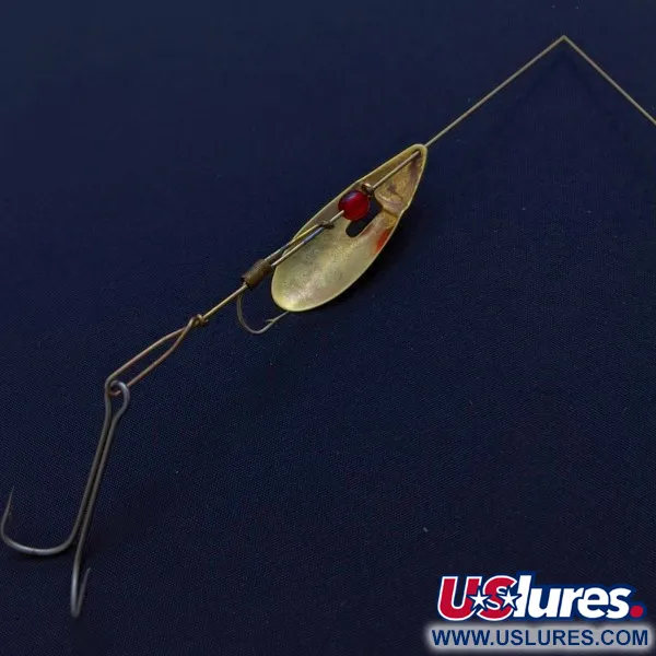 Vintage   Marathon June-Bug , 3/16oz gold/red spinning lure #24385