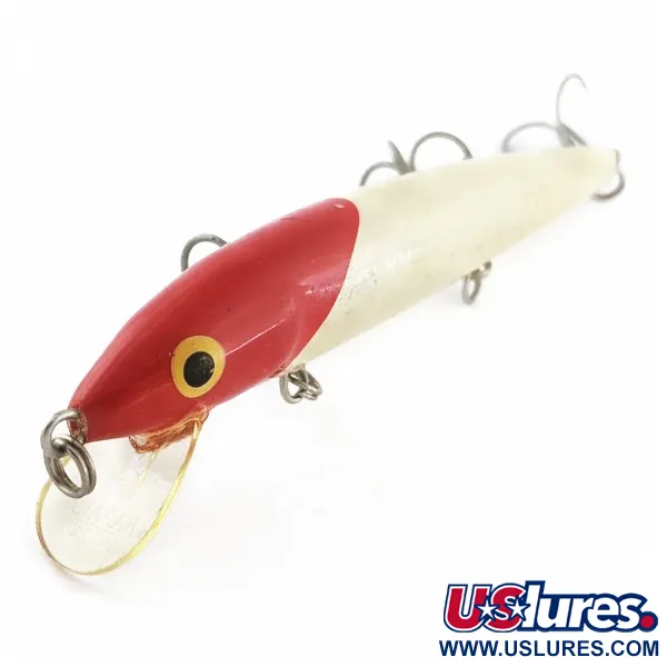 Vintage   Rapala Husky Jerk HJ 12, 2/5oz Red Head fishing lure #24386