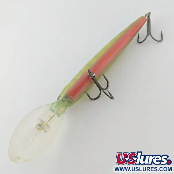 Vintage Wahoo X Deep Magnum 140, 1 1/2oz  Fire Tiger fishing lure #24390