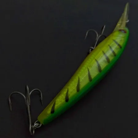 Vintage Wahoo X Deep Magnum 140, 1 1/2oz  Fire Tiger fishing lure #24390